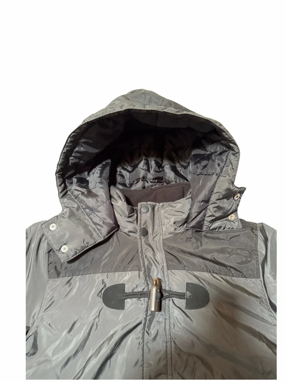 Nautica Kids Hooded Puffer Jacket - Dark Gray